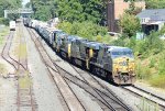 CSX 5376 leads train L620-01 towards the yard